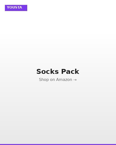 YOUSTA Logo Socks Pack of 3