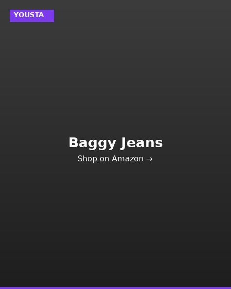 YOUSTA Acid Wash Baggy Jeans