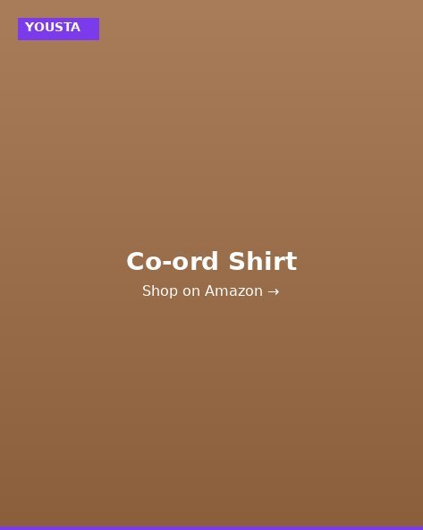 YOUSTA Oversized Co-ord Shirt