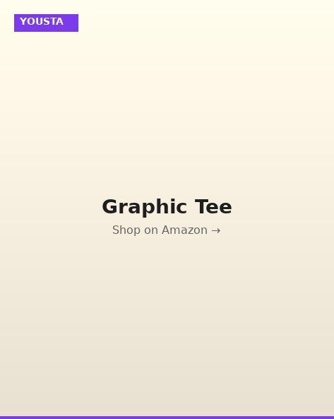 YOUSTA Graphic Print Crop Tee