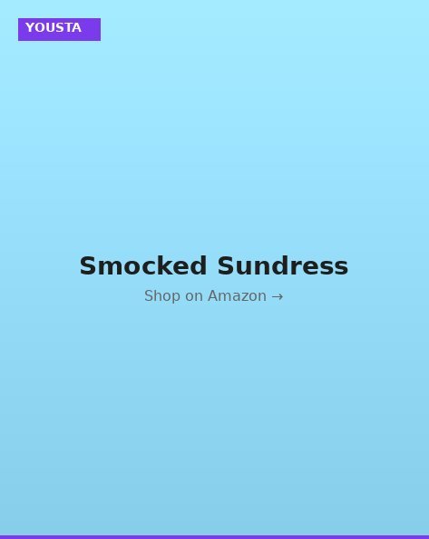 YOUSTA Smocked Sundress