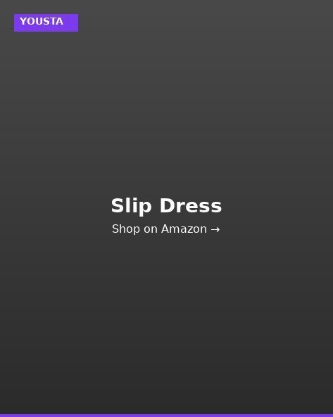 YOUSTA Mini Slip Dress