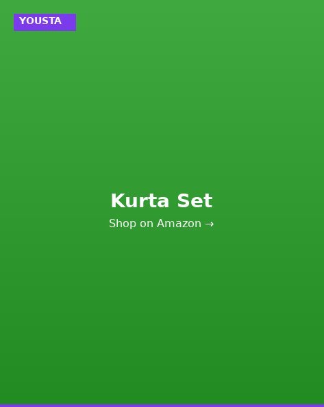 YOUSTA Straight Kurta Set