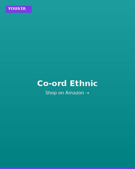 YOUSTA Indo-Fusion Co-ord Set